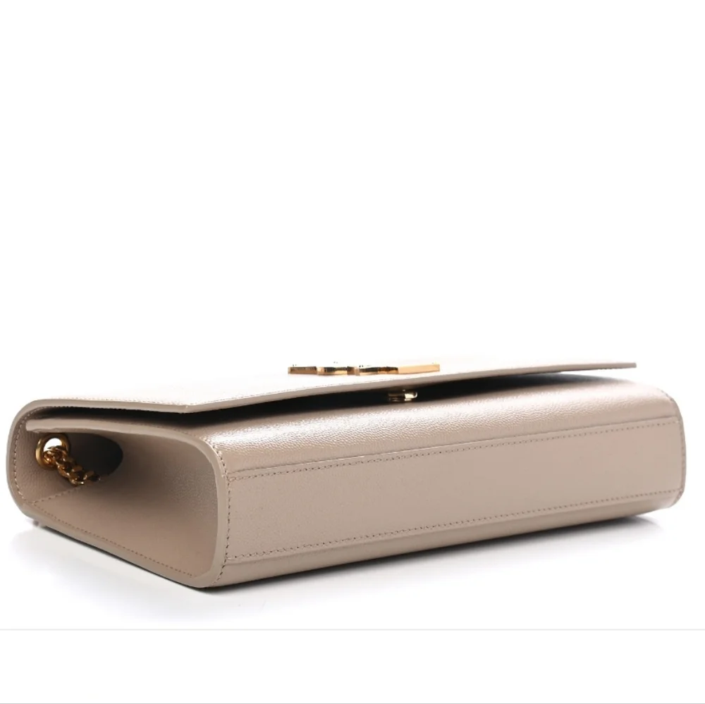 YSL Kate Medium Grain Beige Leather Gold Chain Bag - Picture 3 of 12